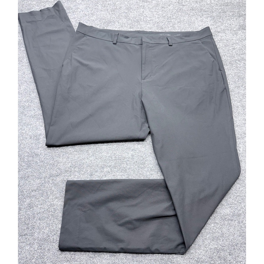 G/FORE Mens Black Performance Golf Pants Tapered Fit 40/34 Stretch